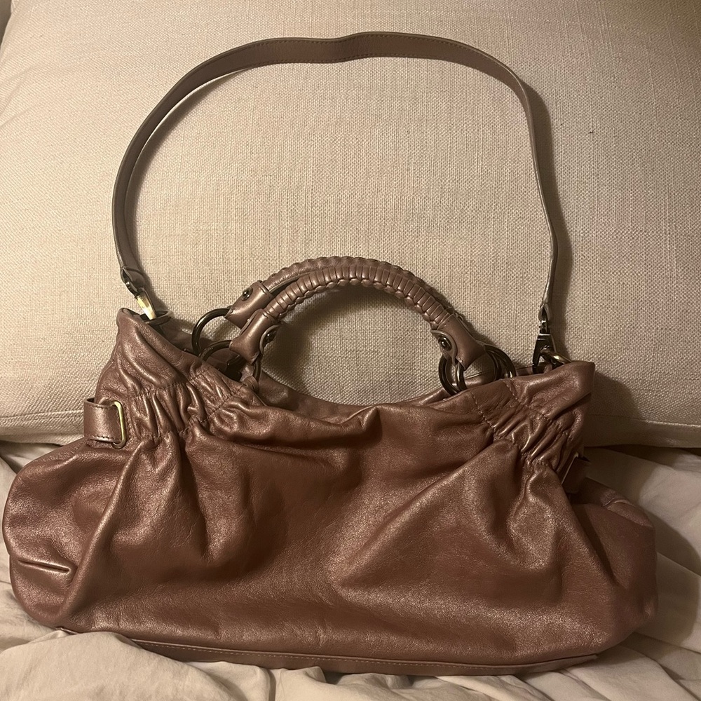 Salvatore Ferragamo-excellent condition pink metallic